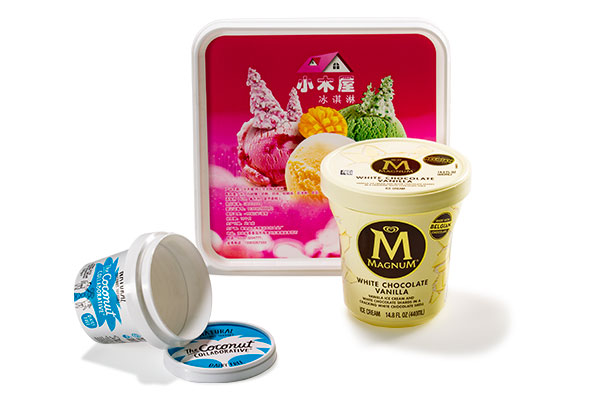 IML Round Margarine Container with Tamper Evident Packaging