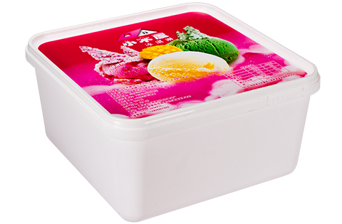 1000ml IML ice cream container .square- HONOKAGE
