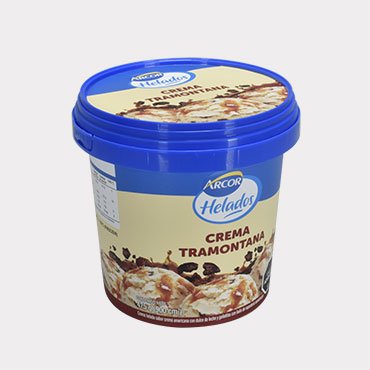 Blauer Eisbehälter